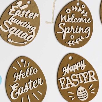 Intra απο ξύλο plywood  Χρώμα wenge 3mm-4mm πάχος - Δέσμη Πασχαλινών Αυγών, Διακόσμηση πολλαπλών στρώσεων Δίασταση 3x4 cm INTRAFABR-77823472 - Image 1