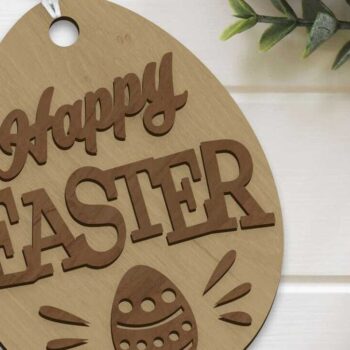 Intra απο ξύλο plywood  Χρώμα wenge 3mm-4mm πάχος - Δέσμη Πασχαλινών Αυγών, Διακόσμηση πολλαπλών στρώσεων Δίασταση 3x4 cm INTRAFABR-77823472 - Image 2