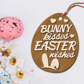 Intra απο ξύλο plywood  Χρώμα wenge 3mm-4mm πάχος - Δέσμη Πασχαλινών Αυγών, Διακόσμηση πολλαπλών στρώσεων Δίασταση 3x4 cm INTRAFABR-77823472 - Image 13