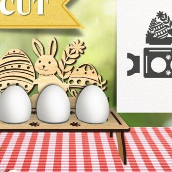 Intra απο ξύλο plywood  Χρώμα wenge 3mm-4mm πάχος - Θήκη Πασχαλινών Αυγών | Δίασταση 15x15 cm INTRAFABR-77915166 - Image 3