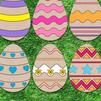 Intra απο ξύλο plywood  Χρώμα wenge 3mm-4mm πάχος - Λέιζερ Πασχαλινών Αυγών Δίασταση 3x4 cm INTRAFABR-77915209 - Image 1