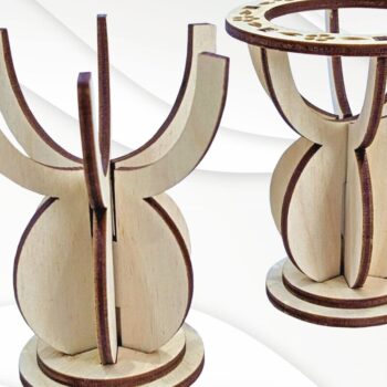 Intra απο ξύλο plywood  Χρώμα wenge 3mm-4mm πάχος - Πρότυπα βάσης πασχαλινών αυγών Δίασταση 107x58 cm INTRAFABR-91886682 - Image 4