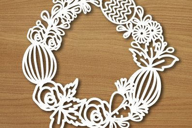 Intra απο ξύλο plywood  Χρώμα wenge 3mm-4mm πάχος - Πασχαλινά Στεφάνι Ξύλινο 1450 Δίασταση 15x15 cm INTRAFABR-92051035