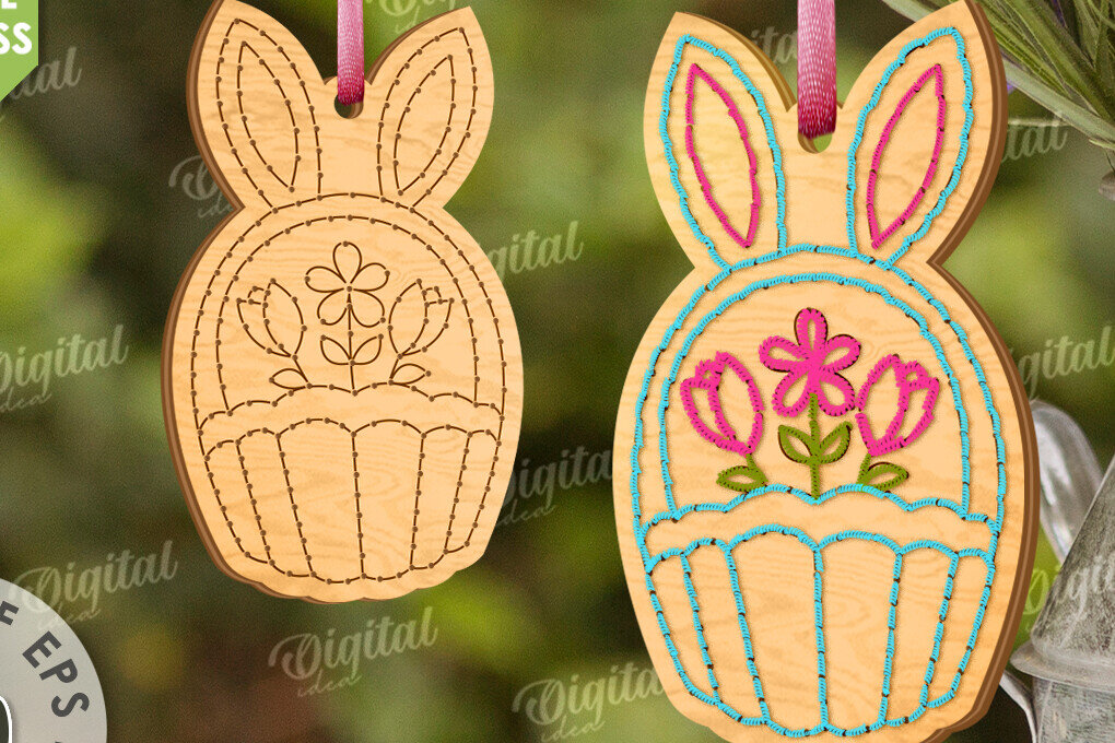 Intra απο ξύλο plywood  Χρώμα wenge 3mm-4mm πάχος - Πασχαλινά κενά κεντήματα με λέιζερ Δίασταση 15x15 cm INTRAFABR-84495297