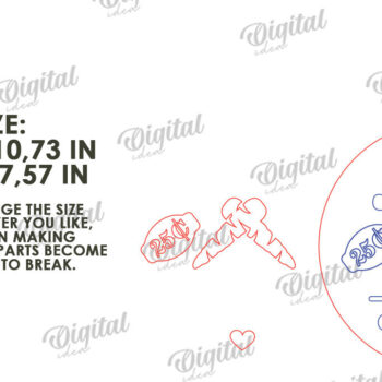 Intra απο ξύλο plywood Χρώμα wenge 3mm-4mm πάχος - σανίδα κοπής Πασχαλινής φάρμας Δίασταση 15x15 cm INTRAFABR-125103101 - Image 2