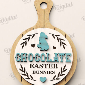 Intra απο ξύλο plywood Χρώμα wenge 3mm-4mm πάχος - σανίδα κοπής Πασχαλινής φάρμας Δίασταση 15x15 cm INTRAFABR-125035223 - Image 1