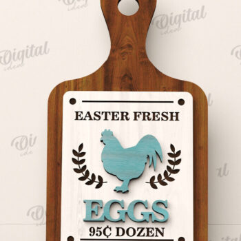 Intra απο ξύλο plywood Χρώμα wenge 3mm-4mm πάχος - σανίδα κοπής Πασχαλινής φάρμας Δίασταση 15x15 cm INTRAFABR-125103068 - Image 1