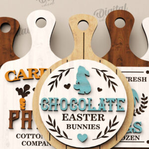 Intra απο ξύλο plywood  Χρώμα wenge 3mm-4mm πάχος - Πακέτα κοπής Πασχαλινής Φάρμας Δέσμη λέιζερ Δίασταση 15x15 cm INTRAFABR-125035153