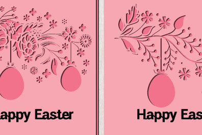 Intra απο ξύλο plywood  Χρώμα wenge 3mm-4mm πάχος - Πασχαλινή Δωροκάρτα 1440 Δίασταση 15x15 cm INTRAFABR-93087091