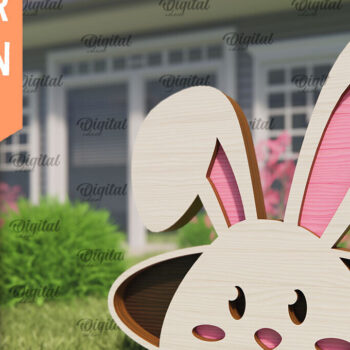 Intra απο ξύλο plywood Χρώμα wenge 3mm-4mm πάχος - Πασχαλινό πάσσαλο Κήπο με λέιζερ. Μπάνι Δίασταση 15x15 cm INTRAFABR-93087147 - Image 1