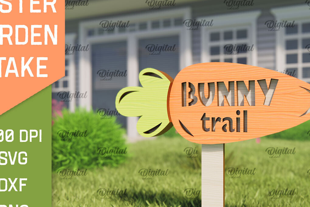 Intra απο ξύλο plywood  Χρώμα wenge 3mm-4mm πάχος - Πασχαλινό πάσσαλο Κήπο με λέιζερ. Υπογράψτε Δίασταση 15x15 cm INTRAFABR-93086804