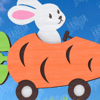 Intra απο ξύλο plywood  Χρώμα wenge 3mm-4mm πάχος - Πασχαλιές στον κήπο του Πάσχα | Διακόσμηση Κήπου Δίασταση 15x15 cm INTRAFABR-123812955 - Image 1