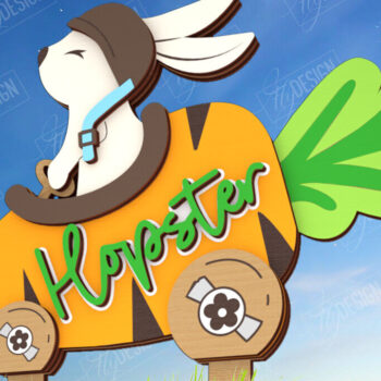 Intra απο ξύλο plywood  Χρώμα wenge 3mm-4mm πάχος - Πασχαλιές στον κήπο του Πάσχα | Διακόσμηση Κήπου Δίασταση 15x15 cm INTRAFABR-119968804 - Image 1