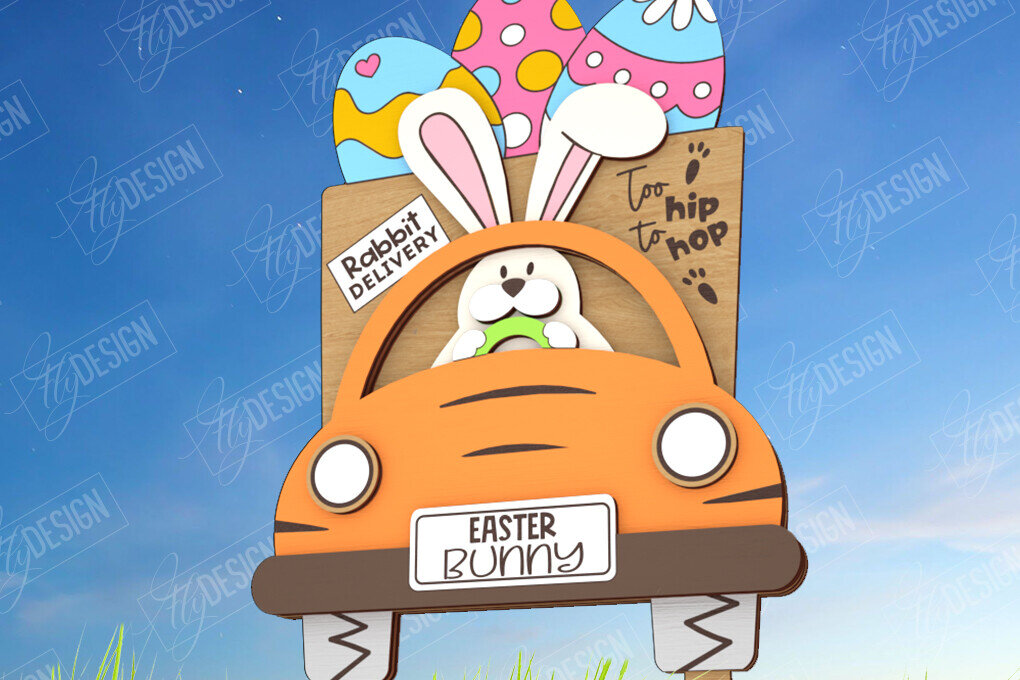 Intra απο ξύλο plywood  Χρώμα wenge 3mm-4mm πάχος - Πασχαλιές στον κήπο του Πάσχα | Διακόσμηση Κήπου Δίασταση 15x15 cm INTRAFABR-32486097