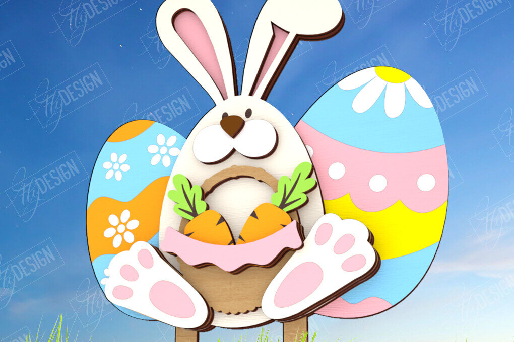 Intra απο ξύλο plywood  Χρώμα wenge 3mm-4mm πάχος - Πασχαλιές στον κήπο του Πάσχα | Διακόσμηση Κήπου Δίασταση 15x15 cm INTRAFABR-115441336