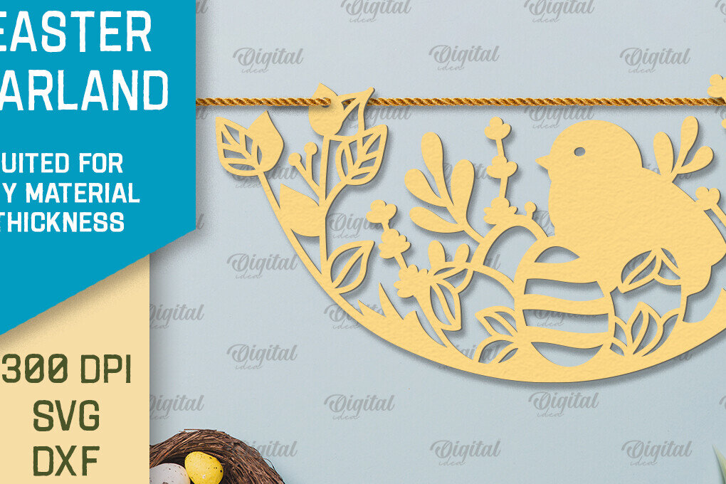 Intra απο ξύλο plywood  Χρώμα wenge 3mm-4mm πάχος - Πασχαλινή γιρλάντα. Πασχαλινό ντεκόρ Χαρτί κοπής Δίασταση 15x15 cm INTRAFABR-41146738