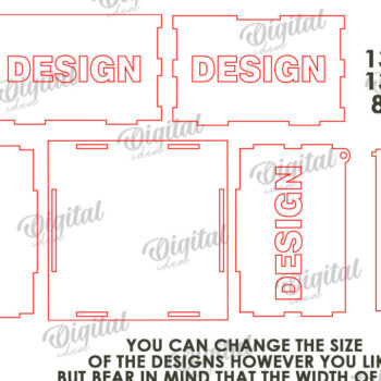 Intra απο ξύλο plywood Χρώμα wenge 3mm-4mm πάχος - Πασχαλινό κουτί δώρου LaserCut. Treats Box Δίασταση 15x15 cm INTRAFABR-121356113 - Image 2