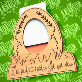 Intra απο ξύλο plywood  Χρώμα wenge 3mm-4mm πάχος - Θήκη Πασχαλινής Δωροκάρτας | CNC Δίασταση 15x15 cm INTRAFABR-118754172 - Image 1