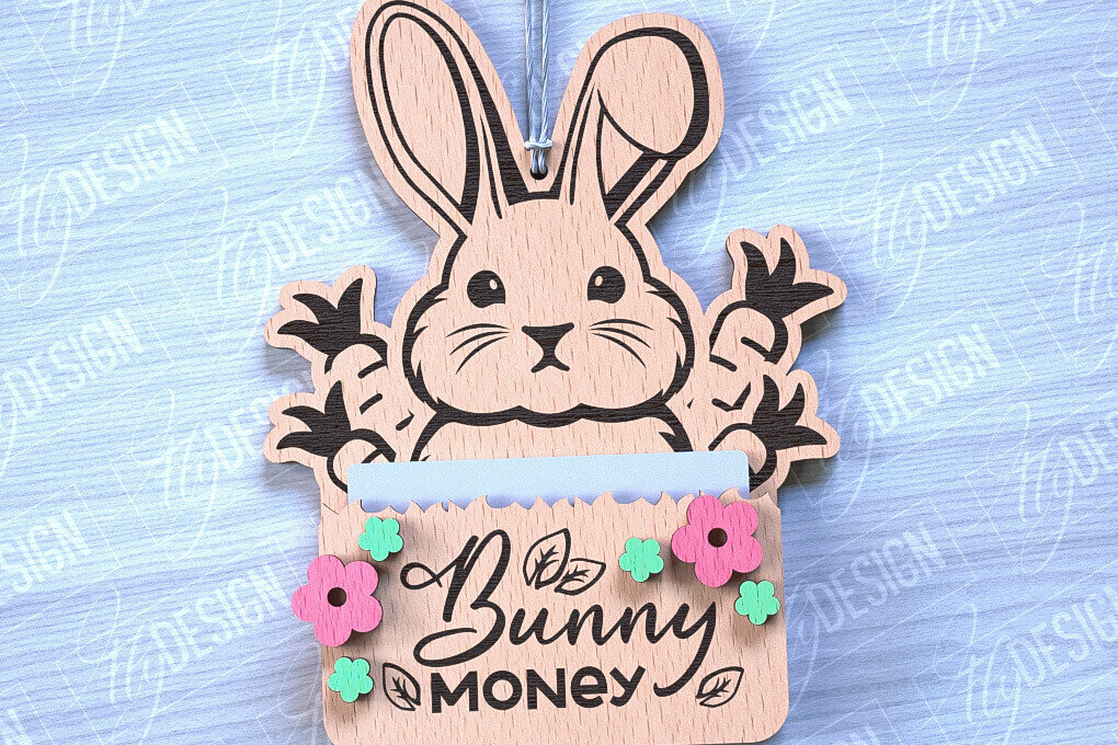 Intra απο ξύλο plywood  Χρώμα wenge 3mm-4mm πάχος - Θήκη Πασχαλινής Δωροκάρτας | CNC Δίασταση 15x15 cm INTRAFABR-118329654