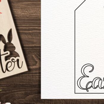 Intra απο ξύλο plywood  Χρώμα wenge 3mm-4mm πάχος - Ετικέτες δώρου Πάσχα Πακέτο Δίασταση 15x15 cm INTRAFABR-118137778 - Image 7