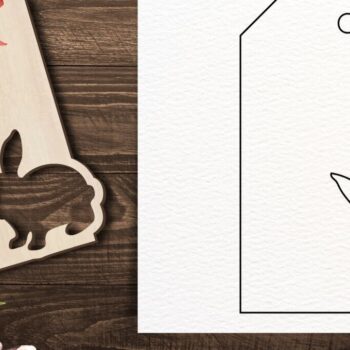 Intra απο ξύλο plywood  Χρώμα wenge 3mm-4mm πάχος - Ετικέτες δώρου Πάσχα Πακέτο Δίασταση 15x15 cm INTRAFABR-118137778 - Image 14