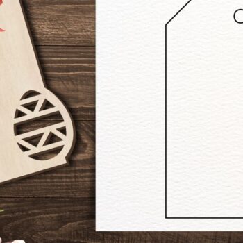 Intra απο ξύλο plywood  Χρώμα wenge 3mm-4mm πάχος - Ετικέτες δώρου Πάσχα Πακέτο Δίασταση 15x15 cm INTRAFABR-118137778 - Image 16