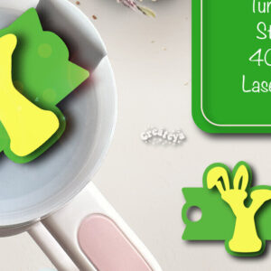 Intra απο ξύλο plywood  Χρώμα wenge 3mm-4mm πάχος - Πάσχα Glowforge Stanley Topper Δίασταση 15x15 cm INTRAFABR-95249580