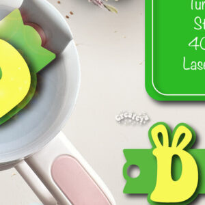 Intra απο ξύλο plywood  Χρώμα wenge 3mm-4mm πάχος - Πάσχα Glowforge Stanley Topper Δίασταση 15x15 cm INTRAFABR-95249596