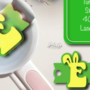 Intra απο ξύλο plywood  Χρώμα wenge 3mm-4mm πάχος - Πάσχα Glowforge Stanley Topper Δίασταση 15x15 cm INTRAFABR-95249602