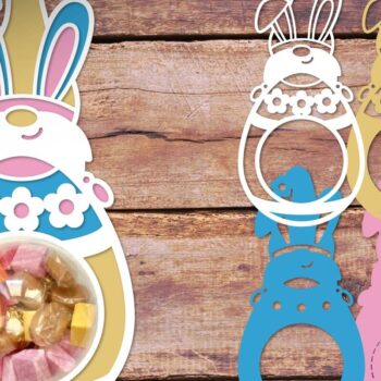 Intra απο ξύλο plywood Χρώμα wenge 3mm-4mm πάχος - Easter Gnome Candy Dome Δίασταση 6x6 cm INTRAFABR-117715309 - Image 1