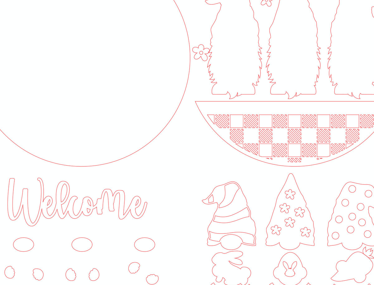 Intra απο ξύλο plywood  Χρώμα wenge 3mm-4mm πάχος - Πασχαλινή κρεμάστρα πόρτας Gnome Δίασταση 20x20 cm INTRAFABR-117715328