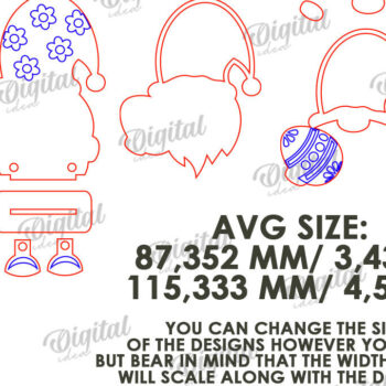 Intra απο ξύλο plywood  Χρώμα wenge 3mm-4mm πάχος - Easter Gnome. 3D Πασχαλινό Gnome Δίασταση 15x15 cm INTRAFABR-120205859 - Image 2