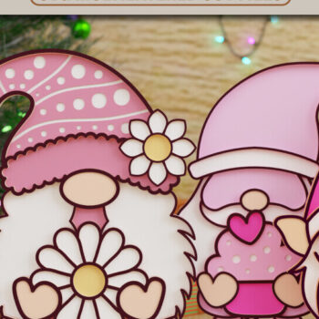 Intra απο ξύλο plywood  Χρώμα wenge 3mm-4mm πάχος - ΔΕΣΜΗ κοπής με λέιζερ Easter Gnome Δίασταση 20x25 cm INTRAFABR-120328195 - Image 1