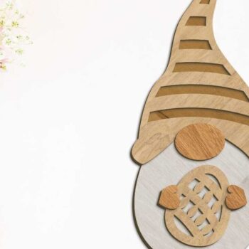 Intra απο ξύλο plywood  Χρώμα wenge 3mm-4mm πάχος - Διακοσμητικό πρότυπο δέσμης πασχαλινών καλικάντζων Δίασταση 6x10 cm INTRAFABR-71821147 - Image 4