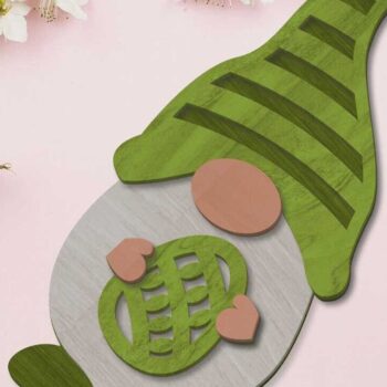 Intra απο ξύλο plywood  Χρώμα wenge 3mm-4mm πάχος - Διακοσμητικό πρότυπο δέσμης πασχαλινών καλικάντζων Δίασταση 6x10 cm INTRAFABR-71821147 - Image 5