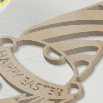 Intra απο ξύλο plywood  Χρώμα wenge 3mm-4mm πάχος - Δέσμη Πασχαλινών καλικάντζων, Διακόσμηση με μία στρώση Δίασταση 6x10 cm INTRAFABR-47240649 - Image 7