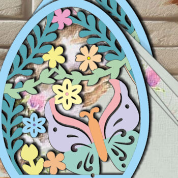 Intra απο ξύλο plywood  Χρώμα wenge 3mm-4mm πάχος - Πασχαλινή θήκη χαρτοπετσέτας Laser Δίασταση 15x15 cm INTRAFABR-34280144 - Image 1