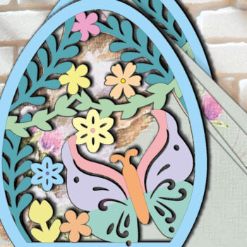 Intra απο ξύλο plywood  Χρώμα wenge 3mm-4mm πάχος - Πασχαλινή θήκη χαρτοπετσέτας Laser Δίασταση 15x15 cm INTRAFABR-34280144 - Image 3