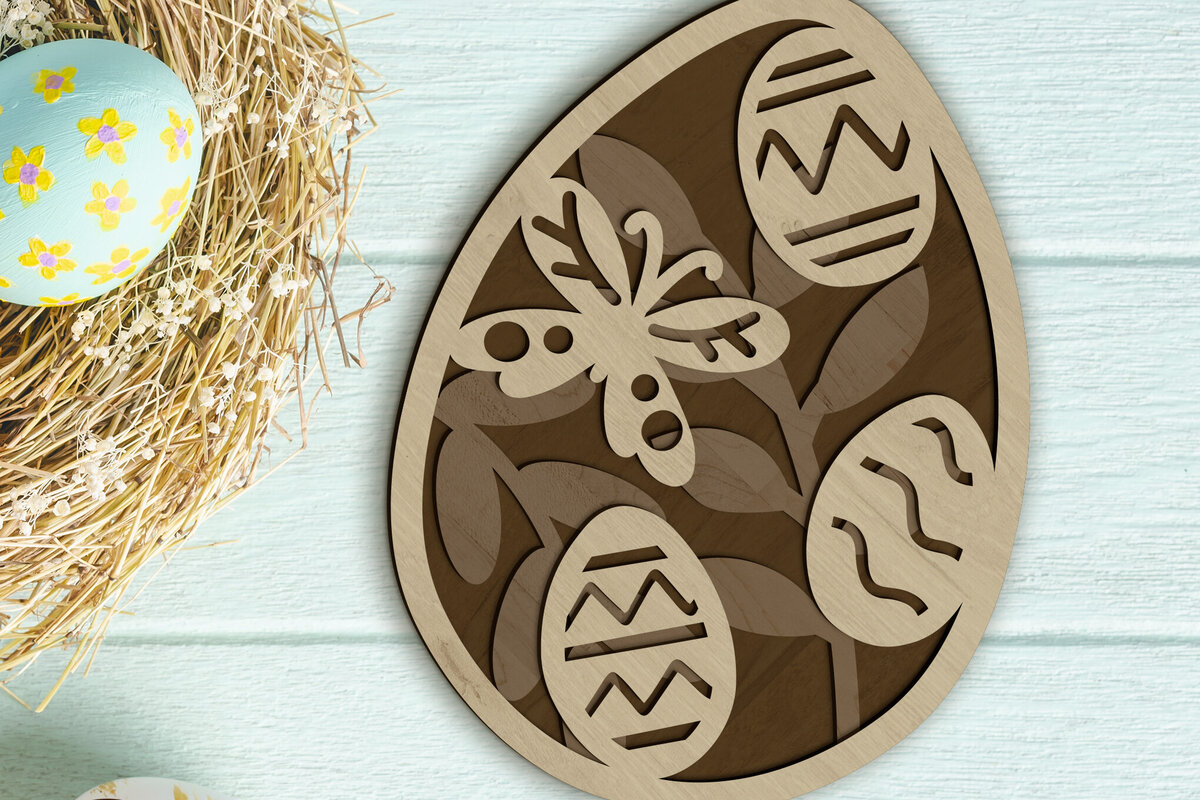 Intra απο ξύλο plywood  Χρώμα wenge 3mm-4mm πάχος - Πασχαλινή διακόσμηση σπιτιού, πρότυπο αυγών σε στρώσεις Δίασταση 2x7 cm INTRAFABR-109409696