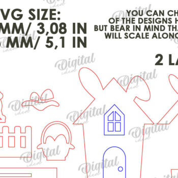 Intra απο ξύλο plywood Χρώμα wenge 3mm-4mm πάχος - Πασχαλινό σπίτι . Tiny House Δίασταση 15x15 cm INTRAFABR-42938559 - Image 2