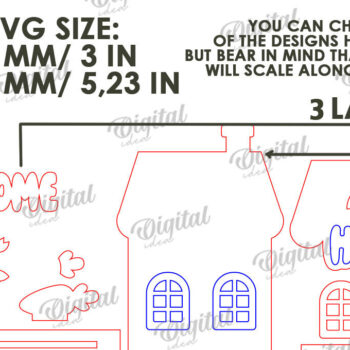 Intra απο ξύλο plywood Χρώμα wenge 3mm-4mm πάχος - Πασχαλινό σπίτι . Tiny House Δίασταση 15x15 cm INTRAFABR-94911041 - Image 2