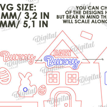 Intra απο ξύλο plywood Χρώμα wenge 3mm-4mm πάχος - Πασχαλινό σπίτι . Tiny House Δίασταση 15x15 cm INTRAFABR-102945564 - Image 2