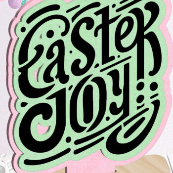 Intra απο ξύλο plywood Χρώμα wenge 3mm-4mm πάχος - Easter Joy Spring Στολίδι Δίασταση 6x6 cm INTRAFABR-36329754 - Image 1