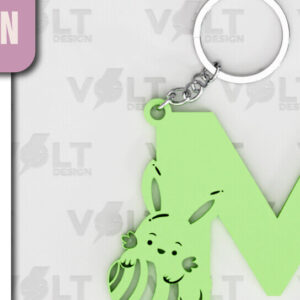 Intra απο ξύλο plywood  Χρώμα wenge 3mm-4mm πάχος - Πασχαλινό Κοπής με Λέιζερ Πασχαλινό Μπρελόκ Δίασταση 4x4 cm INTRAFABR-36329766