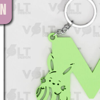 Intra απο ξύλο plywood  Χρώμα wenge 3mm-4mm πάχος - Πασχαλινό Κοπής με Λέιζερ Πασχαλινό Μπρελόκ Δίασταση 4x4 cm INTRAFABR-36329766 - Image 1