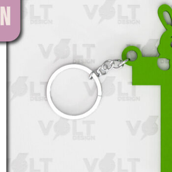 Intra απο ξύλο plywood  Χρώμα wenge 3mm-4mm πάχος - Πασχαλινό Κοπής με Λέιζερ Πασχαλινό Μπρελόκ Δίασταση 4x4 cm INTRAFABR-106608360 - Image 1