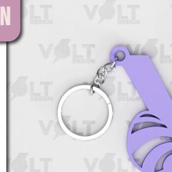 Intra απο ξύλο plywood Χρώμα wenge 3mm-4mm πάχος - Πασχαλινό Κοπής με Λέιζερ Πασχαλινό Μπρελόκ Δίασταση 4x4 cm INTRAFABR-107491182 - Image 1