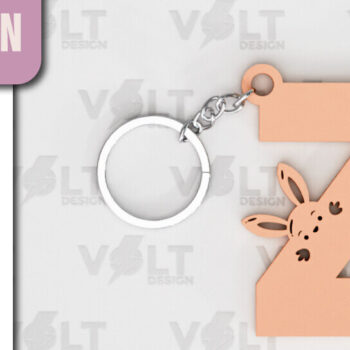 Intra απο ξύλο plywood Χρώμα wenge 3mm-4mm πάχος - Πασχαλινό Κοπής με Λέιζερ Πασχαλινό Μπρελόκ Δίασταση 4x4 cm INTRAFABR-107491251 - Image 1