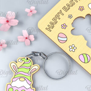 Intra απο ξύλο plywood  Χρώμα wenge 3mm-4mm πάχος - Πασχαλινό μπρελόκ. Πασχαλινό μπρελόκ με λέιζερ Δίασταση 4x4 cm INTRAFABR-112121092