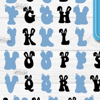 Intra απο ξύλο plywood  Χρώμα wenge 3mm-4mm πάχος - Πασχαλινό μπρελόκ με λέιζερ Αλφάβητο Δίασταση 4x4 cm INTRAFABR-74415220 - Image 4